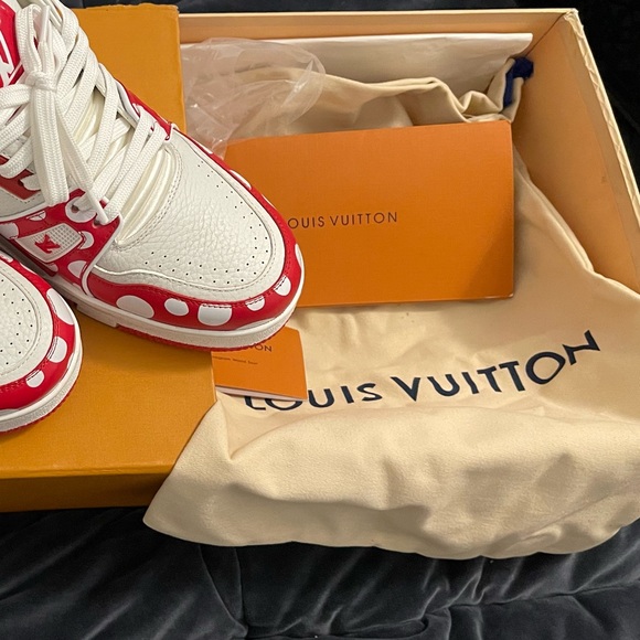 Louis Vuitton leather low trainer - Picture 1 of 9